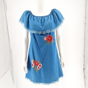 Speed Limit Cotton Denim Mini Dress NWT
